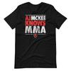 AJ MCKEE Боец ММА Легкий вес Черная футболка с коротким рукавом Унисекс