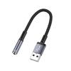 Универсальный USB-адаптер на 3,5 мм для аудио для бесшовного подключения к ноутбукам и настольным компьютерам, корпус из алюминиевого сплава, прочная конструкция