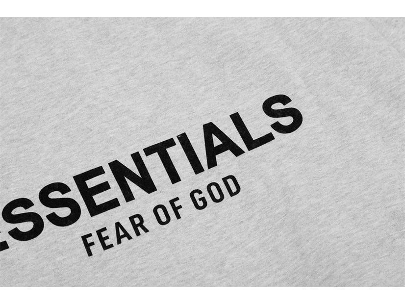 Мужская бархатная худи FOG Essentials свободного кроя с двойной строчкой, модный американский принт, подходит для пар