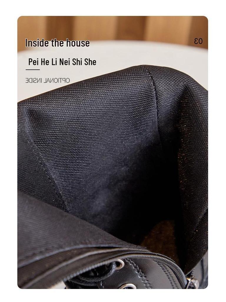 Girls' High-Top Princess Boots: Fashion Show Performance Simple Long Boots