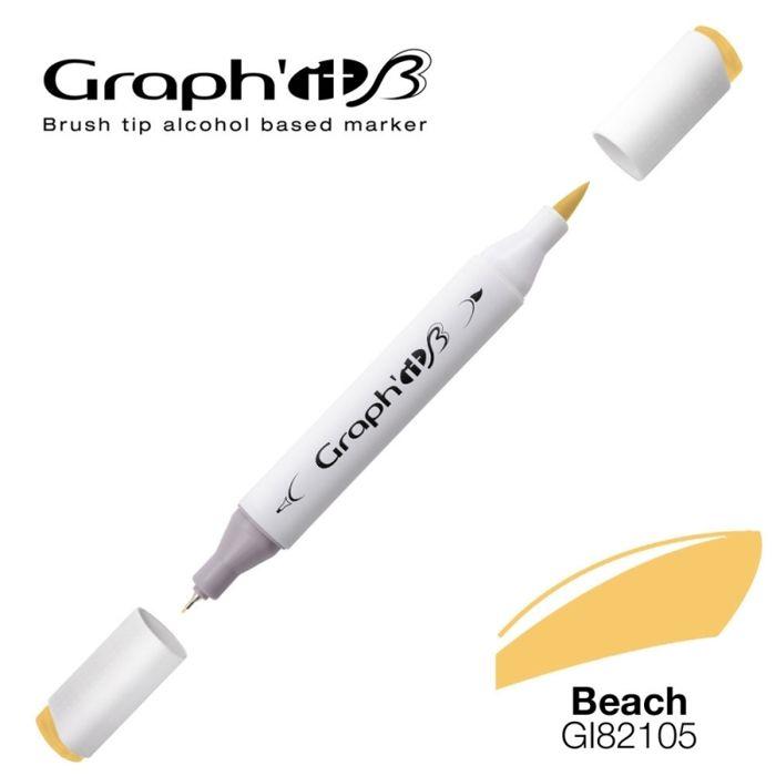 Marqueur à alcool - Graph'IT - Graph'It Brush Marker - Couleur Beach - Pointe extra-fine 0.5 mm - Indélébile