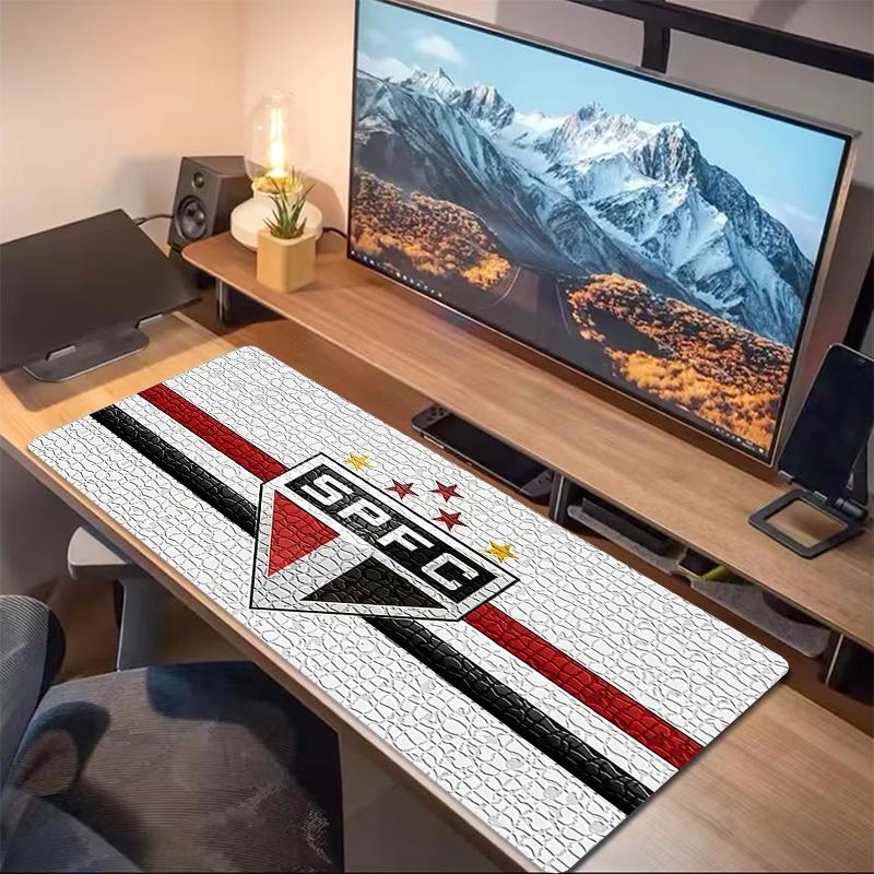 Sao Paulo FC3 Print Cushion Non-slip Laptop Tablet Big Mousepad XXL Mat Mini PC Playmat With Lock edge