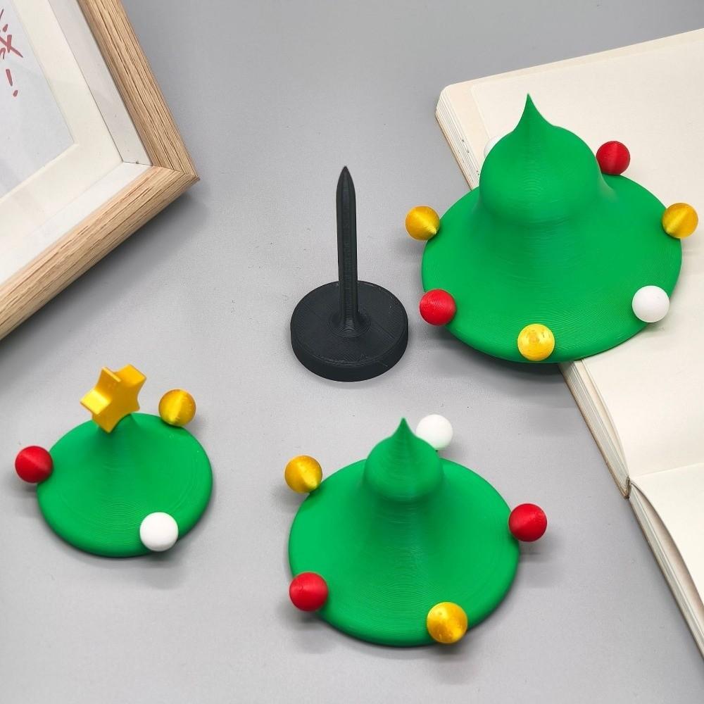 Detachable Rotating Christmas Tree PLA Christmas Tree Stress Relief Toy for Home Decor