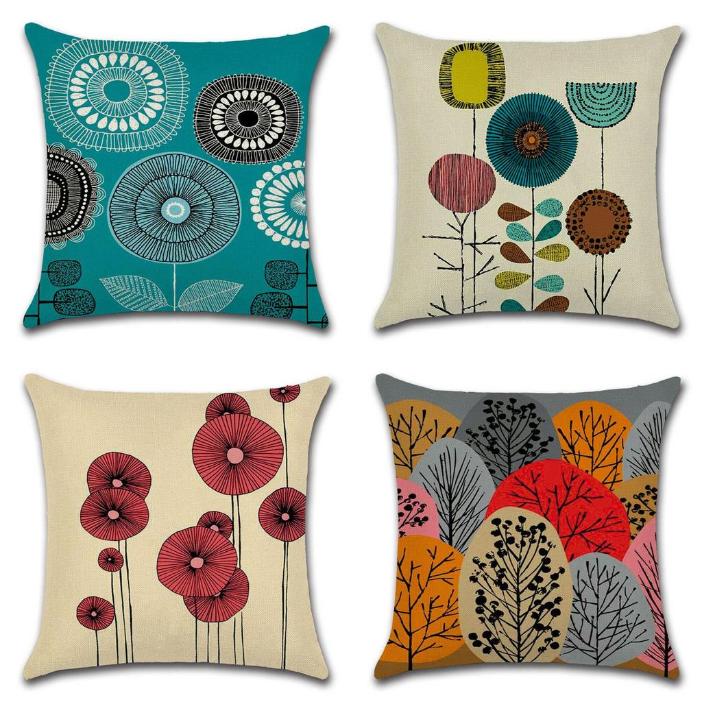Stylish Floral Cushion Cover For Bedroom Dining Room And Home Office 45cm