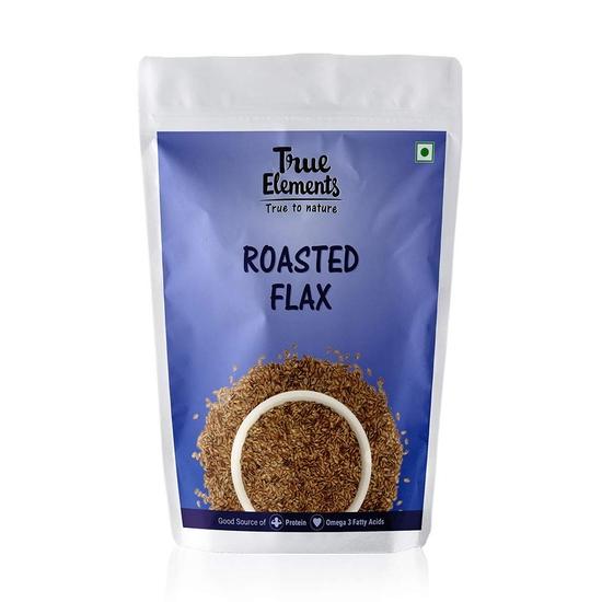True Elements Жареные семена льна (Несоленый), 125 г