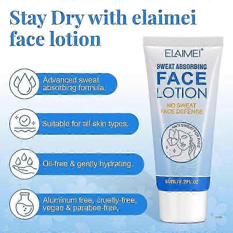 1/2/3PCS Antiperspirant Cream for Face Gentle Formula Effective Antiperspirant Antiperspirant for Underarm & Face 60ml