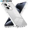 KEYSION Transparent Case for Infinix Hot 30i TPU+PC Anti-slip HD Clear Shockproof Phone Cover for Infinix Hot 30 4G 30 Play