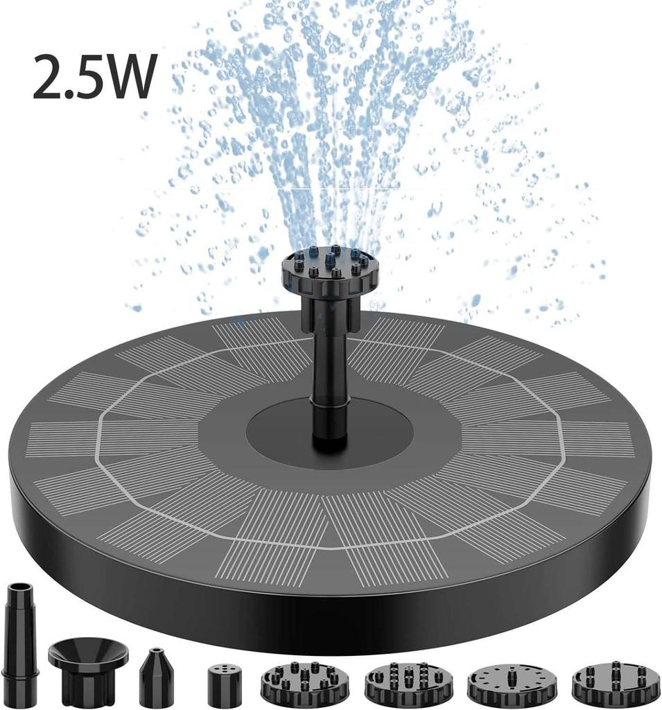 Плавающий солнечный фонтан с цветной подсветкой и автоматическим распылением воды для прудов с рыбами