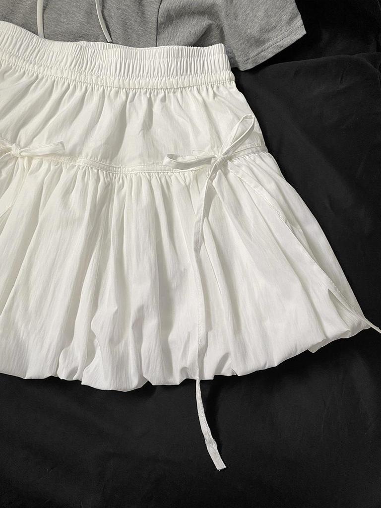 2025 Women's Black High-Waisted Slit A-Line Midi Skirt - Spring/Summer Bodycon Design