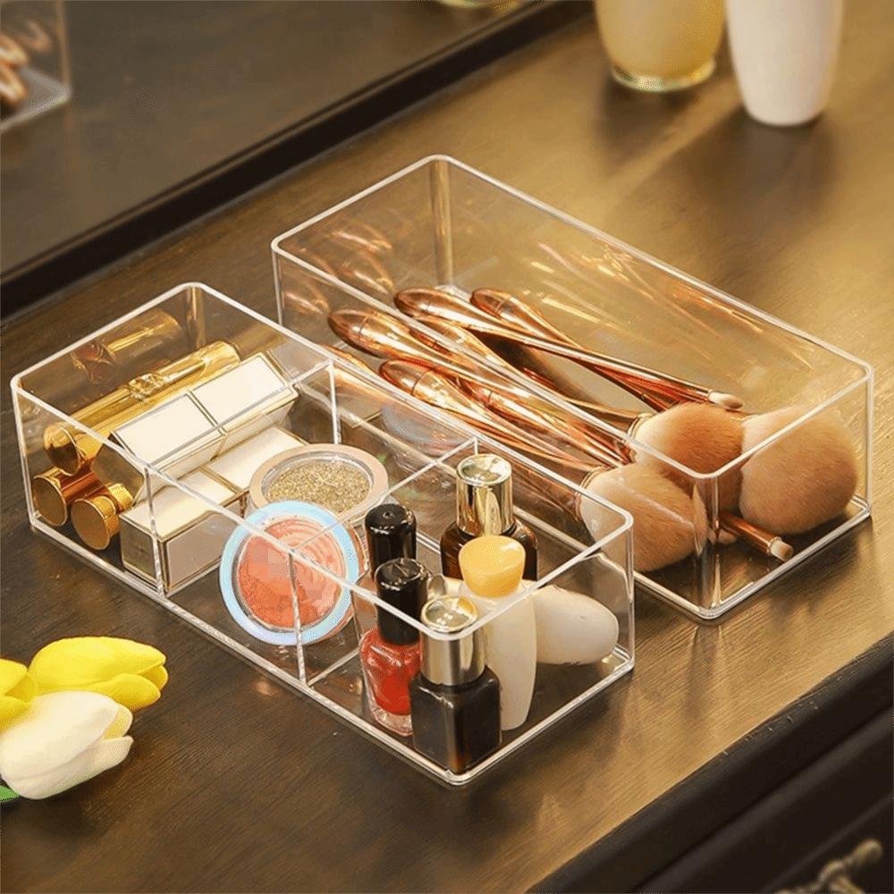 For Female Desktop Classification Grid Box Makeup Layered Desktop Drawer Divider Box Storage Box