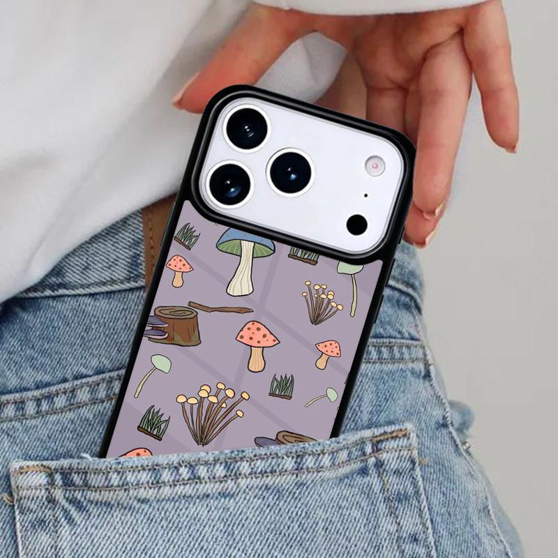Чехол для телефона с грибами для iPhone 17ProMax 12 13 14 15 16e 17 Pro Max Plus Air Cover