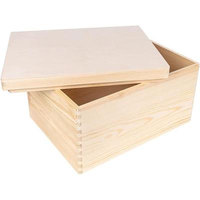 Деревянный ящик для хранения Creative Deco - 40 x 30 x 22 см - Персонализируемый ящик для воспоминаний