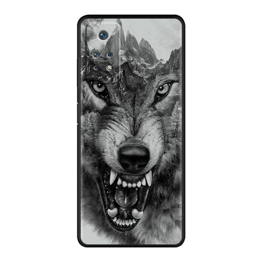 Официальный для Xiaomi Redmi Note K40 9T 7 10 9C 9 8 9S 9A 11 Pro K40S 10C 8T Celulares Fundas Beast Lion Wolf