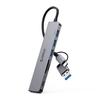 Orico Ysa8-U3 Hub Usb-A/Usb-C Docking Station 3X Usb-A 2.0 + 1X Usb-A 3.0 + 1X Usb-C 2.0 + 1X 3,5Mm Audio + 2X Tf&Sd - Grey