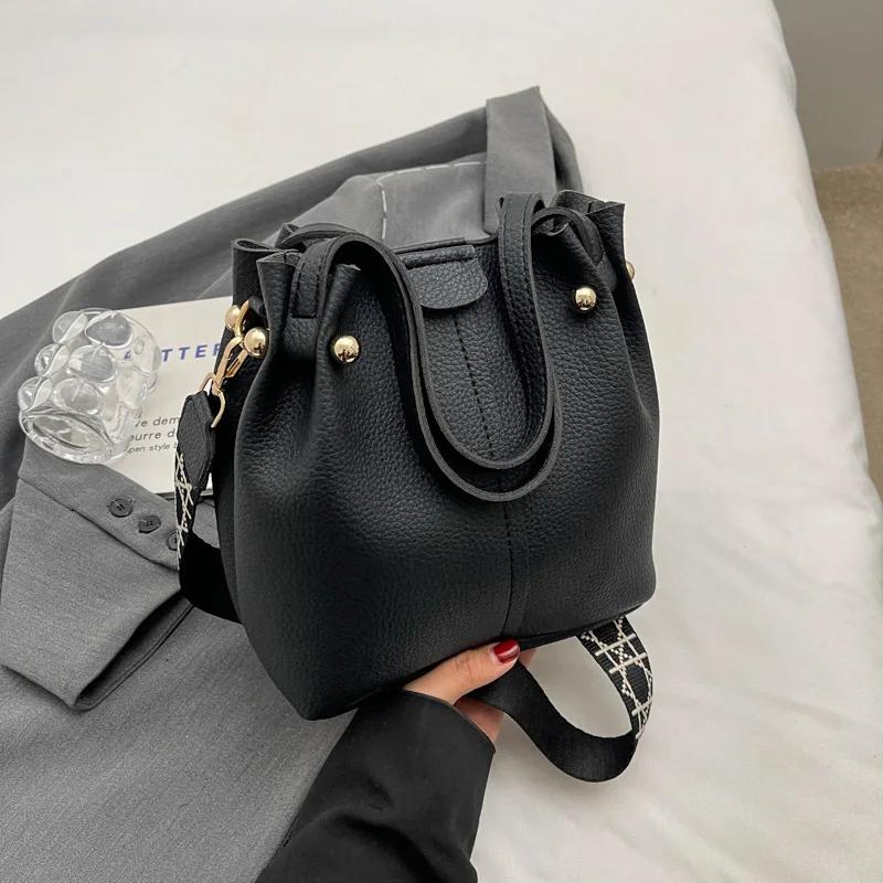 Большая вместительная женская сумка через плечо женская сумка-ведро дизайнерские сумки кошельки и сумки