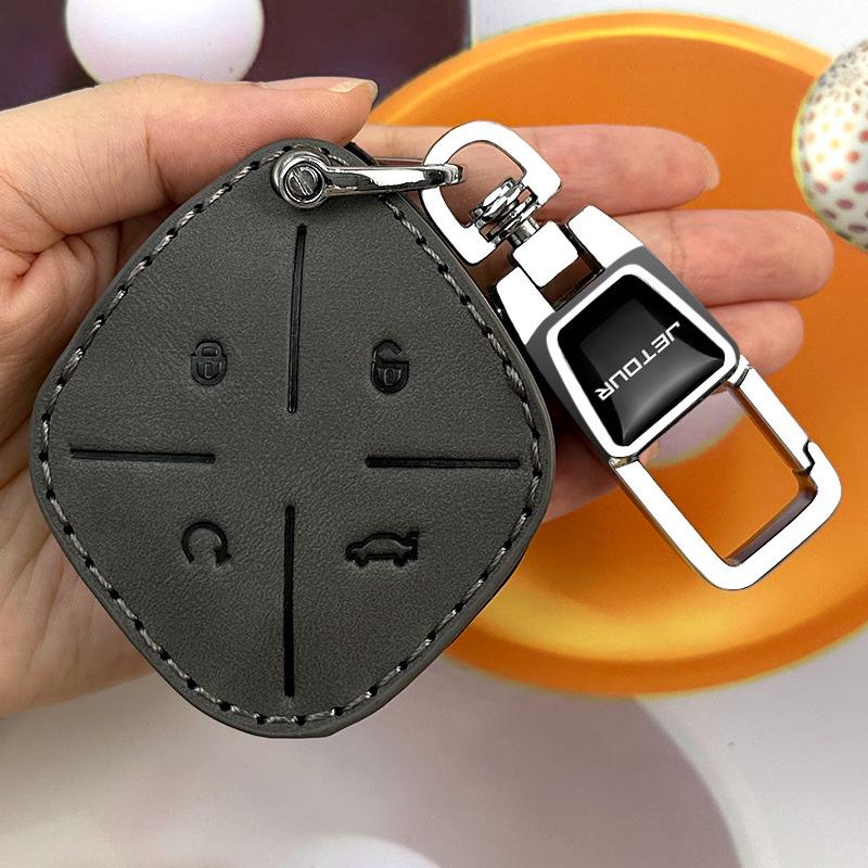 Премиальный чехол для ключа Jetour X70/X70 Plus/X70S/X90 с пряжкой