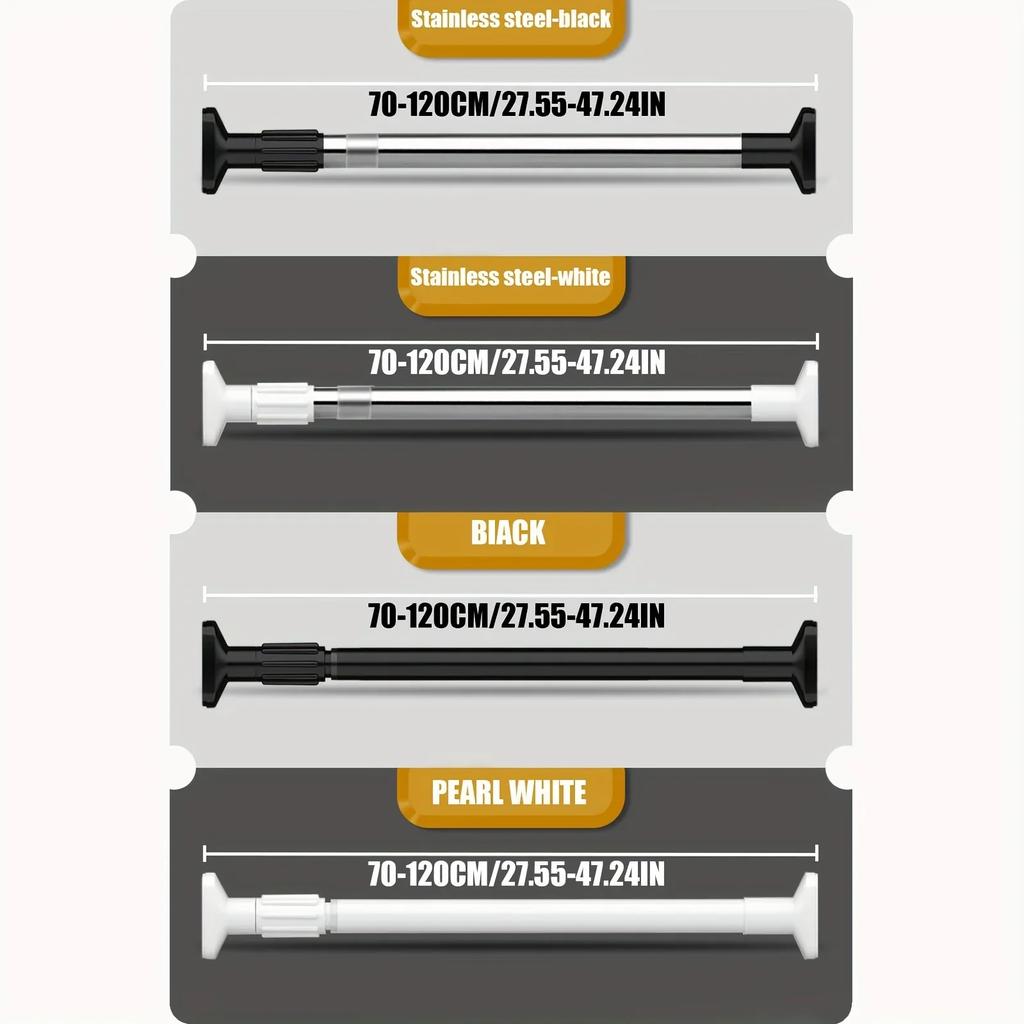 Непробивной телескопический стержень, регулируемый и простой в установке. Непробиваемая сушилка для белья, вешалка для одежды, шторы для спальни