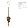 Pine Cone Wind Chime Weather-Resistant Metal Wind Chime Decoration Home Outdoor Garden Patio Balcony Hanging Wind Bell