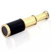 Mini Handheld Spyglass  Marine Brass Telescope with Leather  Ship Pocket Telescopes Pirate Navigator Nautical Friends  Pack 1