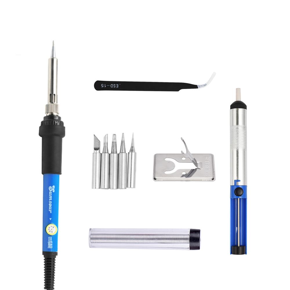 Паяльник 110 В 220 В 60 Вт, набор для ремонта ручки паяльника с регулируемой температурой
