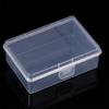 Small Semi-Transparent Plastic Cards Cases Folder Matte Flip-Top Jewelry Box Accessories Storage Organize Packaging Boxes