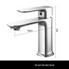 Single-Handle Hot & Cold Brass Basin Faucet