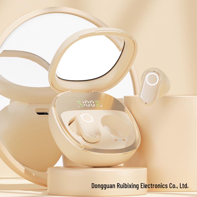 Cross-Border Bluetooth In-Ear Earphones with Noise Reduction and High-Quality Sound, Electroplated Finish, and Digital Display Screen