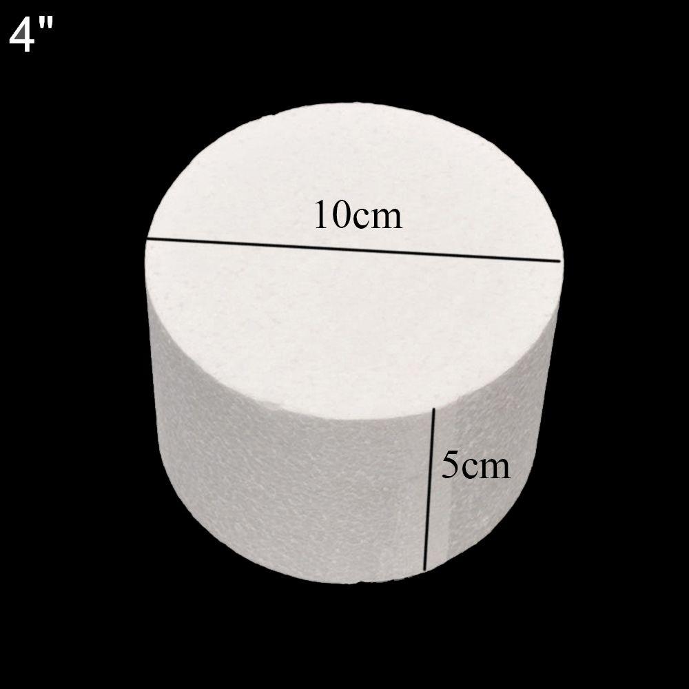 inch Flower Decor Party DIY Sugarcraft Polystyrene Styrofoam Round Practice Model Cake Foam Mould