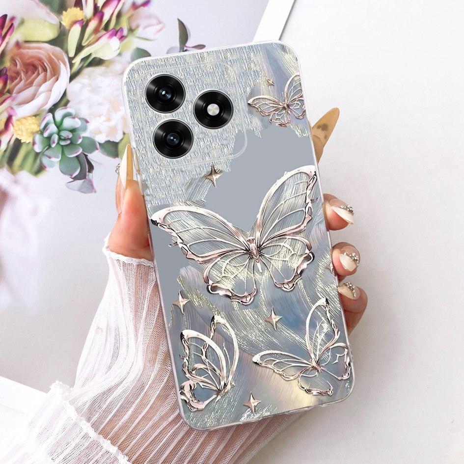Case For Honor X5c Plus Cover 2025 New Fashion Flower Butterfly Soft Clear Silicone Phone Cases For Honor X5c 4G HonorX5c Fundas