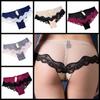 Нижнее белье Hipster Сексуальные стринги Ультратонкие трусики Кружевные трусы Полые трусы Трусики с низкой посадкой