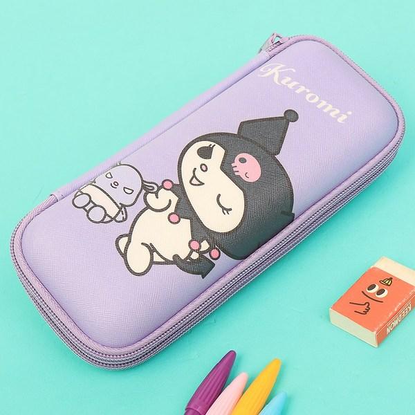 Sanrio Hello EVA 2-stage Pouch Women's Pencil Case Pen Case Goods Gift, Kuromi