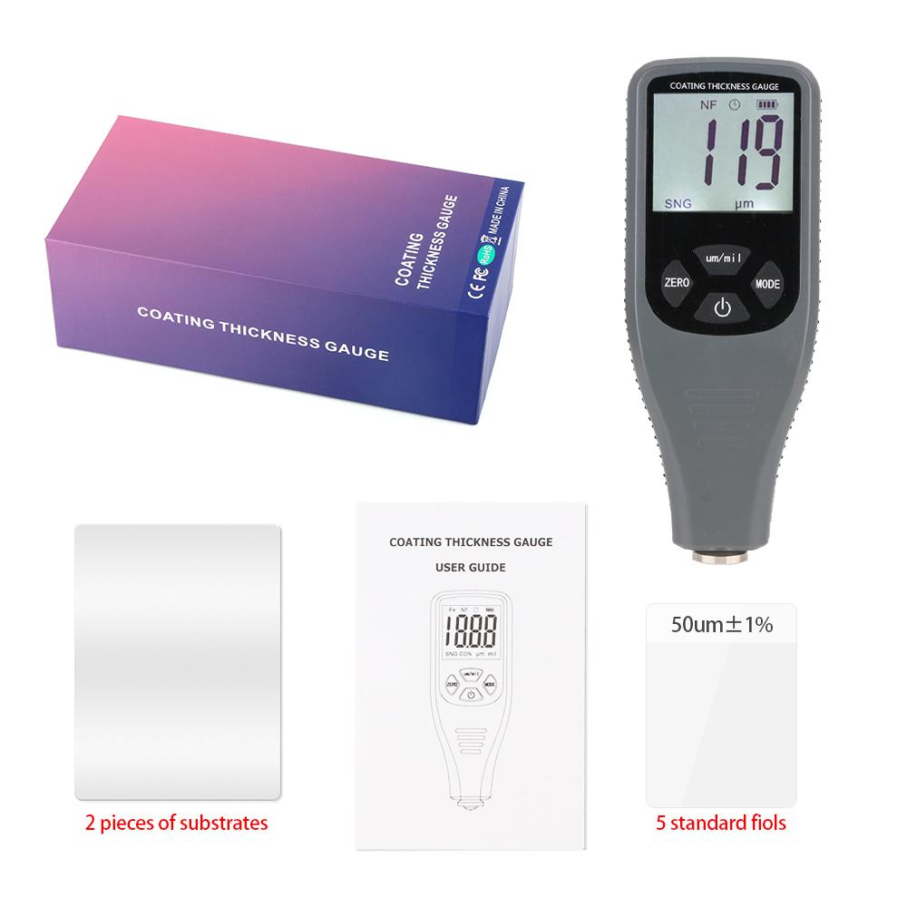 RZ Car Coating Paint Thickness Gauges Film Paint Thickness Tester measuring range 0-1300 Car Digital Coating Thickness Gauges