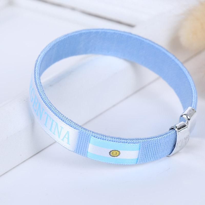 Браслет с флагом Чемпионата мира по футболу 2026 Испания Спортивный браслет Вышитый браслет Товары для болельщиков