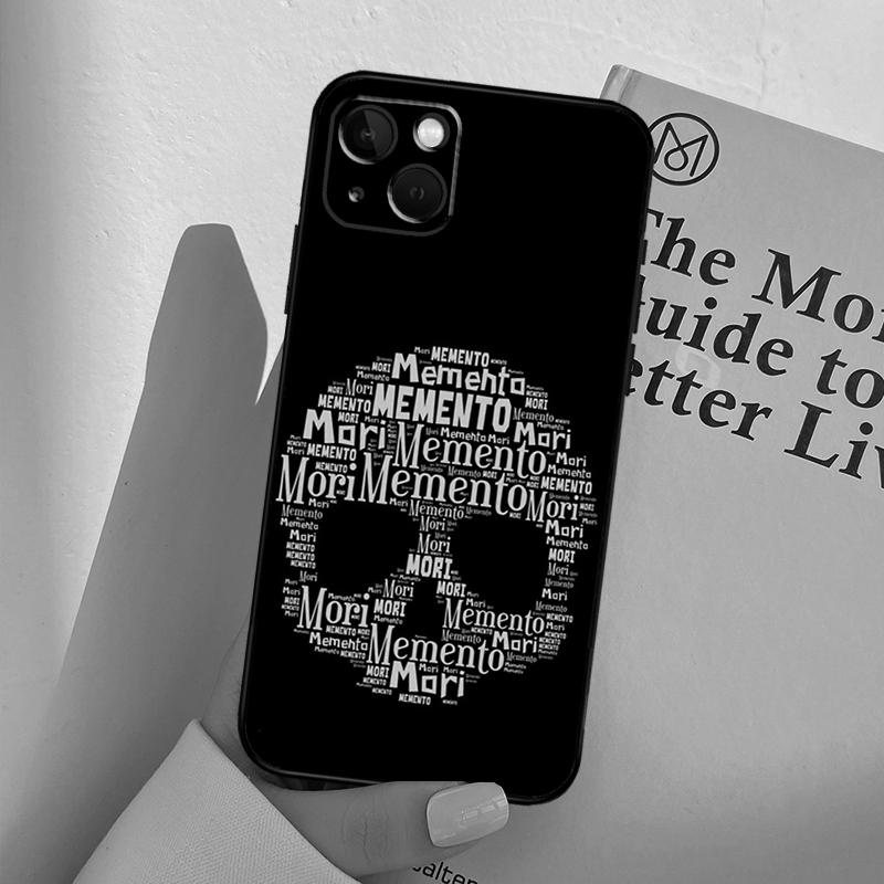 Чехол для телефона Memento Mori для iPhone 16 14 13 12 11 15 Pro Max 13 12 mini XR 16e 15 16 Plus Полное покрытие