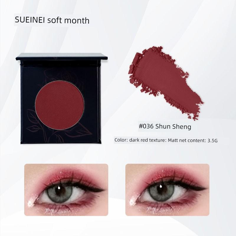 South Korea Monochrome Eyeshadow Dark Brown Cold Gray Lower Eyelid Full Matte Earth Tone Smoky Makeup Multi-Color Coffee Self-Set Plate
