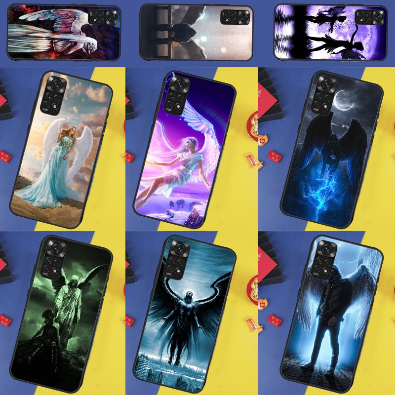 Чехол 'Ангел' для Xiaomi Redmi Note 13 Pro 14 9 10 11 12 9S 10S 11S 12S Redmi 14C 10C 12C 13C