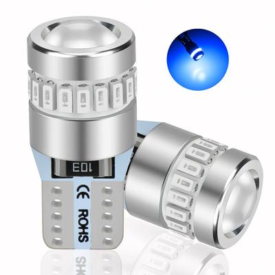 XELORD T10 Светодиодный Синий Взрывной Свет, Новейшая Фокусировка Линзы, Неполярность, Габаритный Огонь, Высокая Яркость,