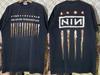 NINE INCH NAILS The Downward Spiral 2 Стороны Черная Футболка Репринт 16D556