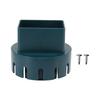 Downspout Adapter Plastic Drain Adapter Replacement Downpipe Converter Connector with Screws