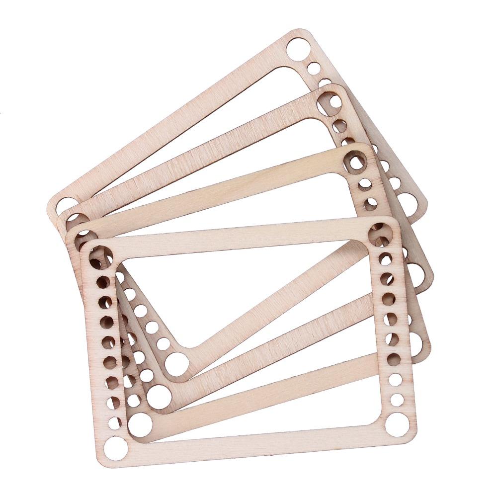 4pcs Wooden Weaving Loom Kit Mini Size Knitting Tools Accessories Weaving Frame Kit DIY Craft