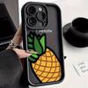 Мультяшный чехол для телефона с ананасом для iPhone 13/14/15/16/17 Pro/Pro Max