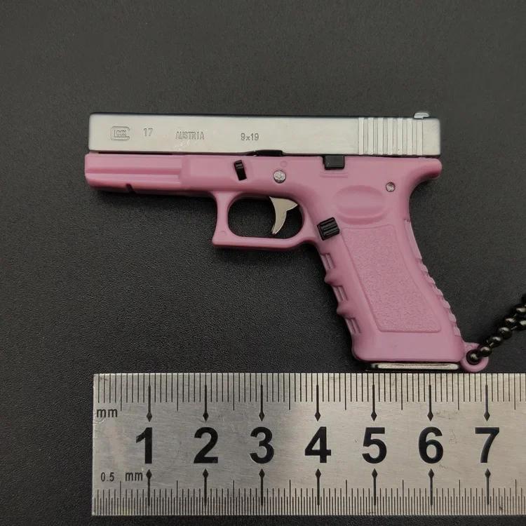 Полусплав 1:3 Glock пистолет модель металлический мини G17 игрушечный пистолет съемный DIY брелок подвеска украшения детская игрушка
