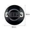 CNENFU1 4Pcs/Set Car Styling Aluminum Metal Wheel Center Hub Caps Badge Sticker For Nissan X-trail RogueQashqai Sport RogueAltima Versa