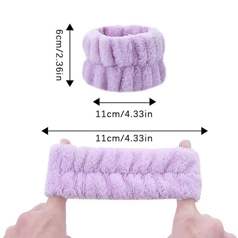 2Pcs One Pair Wrist Washing Belt Absorb Water Sports Sweat Wiping Bracelet Hairband Moisture Wrist Washband