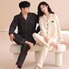 Couple Pajamas Pure Cotton Long-Sleeved Men'S And Women'S Suits Loose Casual Large-Size Loungewear Suits