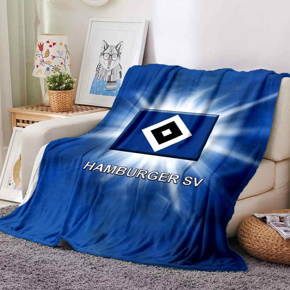Hamburger Sv Print Flannel Blanket High Quality Warm Comfortable Cover for All Seasons Perfect for Gifts Home Decor