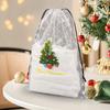 Christmas Drawstring Gift Bag Transparent Plush Doll Packaging Bag Dust-Proof Clear Storage Pouch for Christmas Gift Home Organization