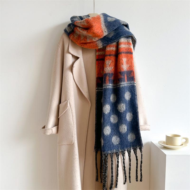 NEW Luxury Brand Women Simple Solid Cashmere Scarf Fashion Universal Winter Warm Shawl Pashmina Tassel Blanket Scarves