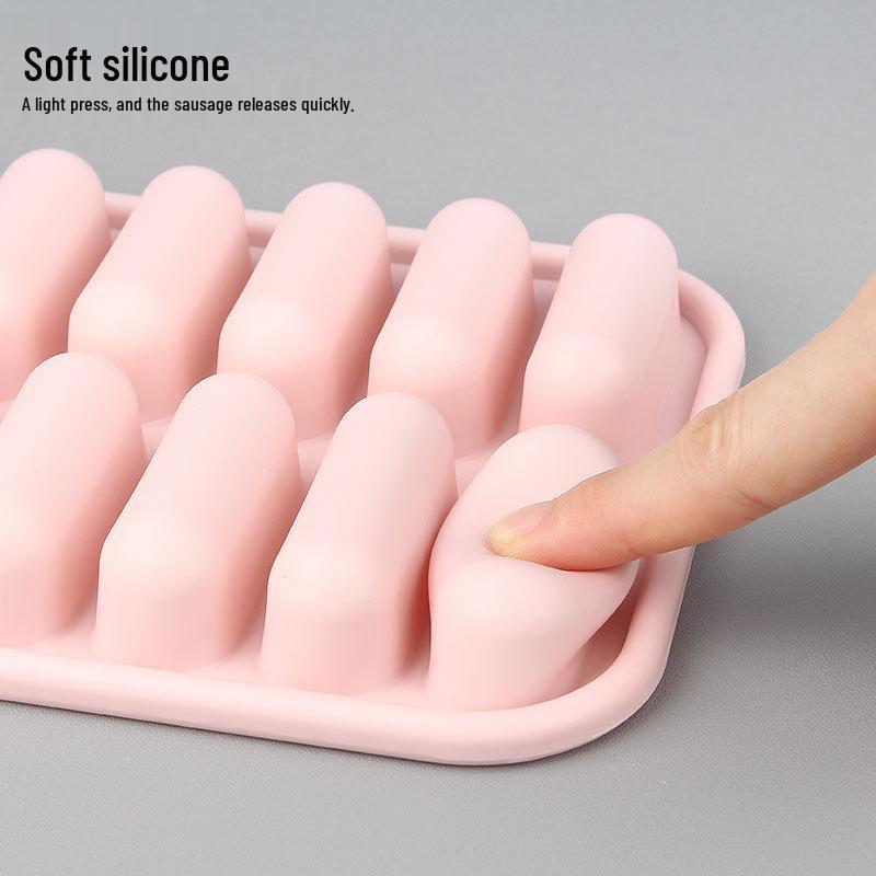 Silicone Sausage & Baby Food Baking Mold - 14 Cavities