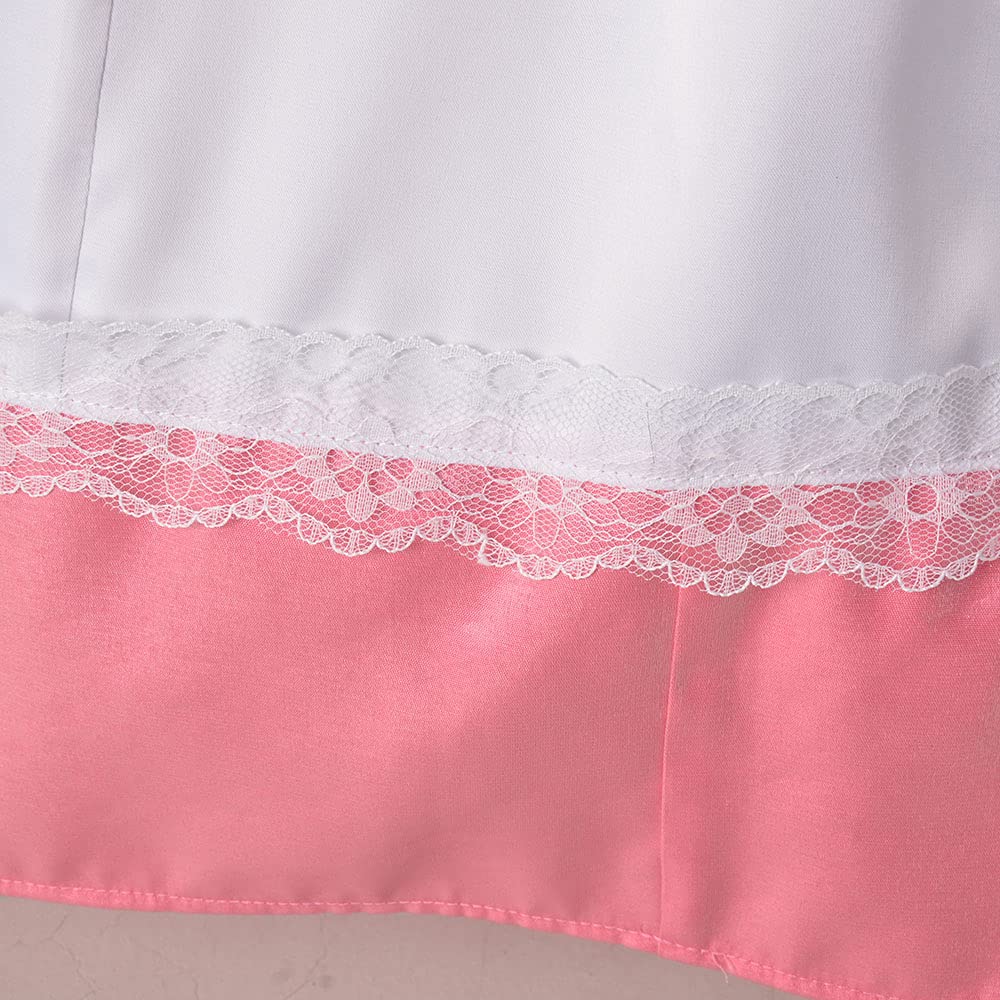 Miccostumes Костюм Принцессы Косплей Наряд Розовое Платье Роскошь с Короной Женский (M)